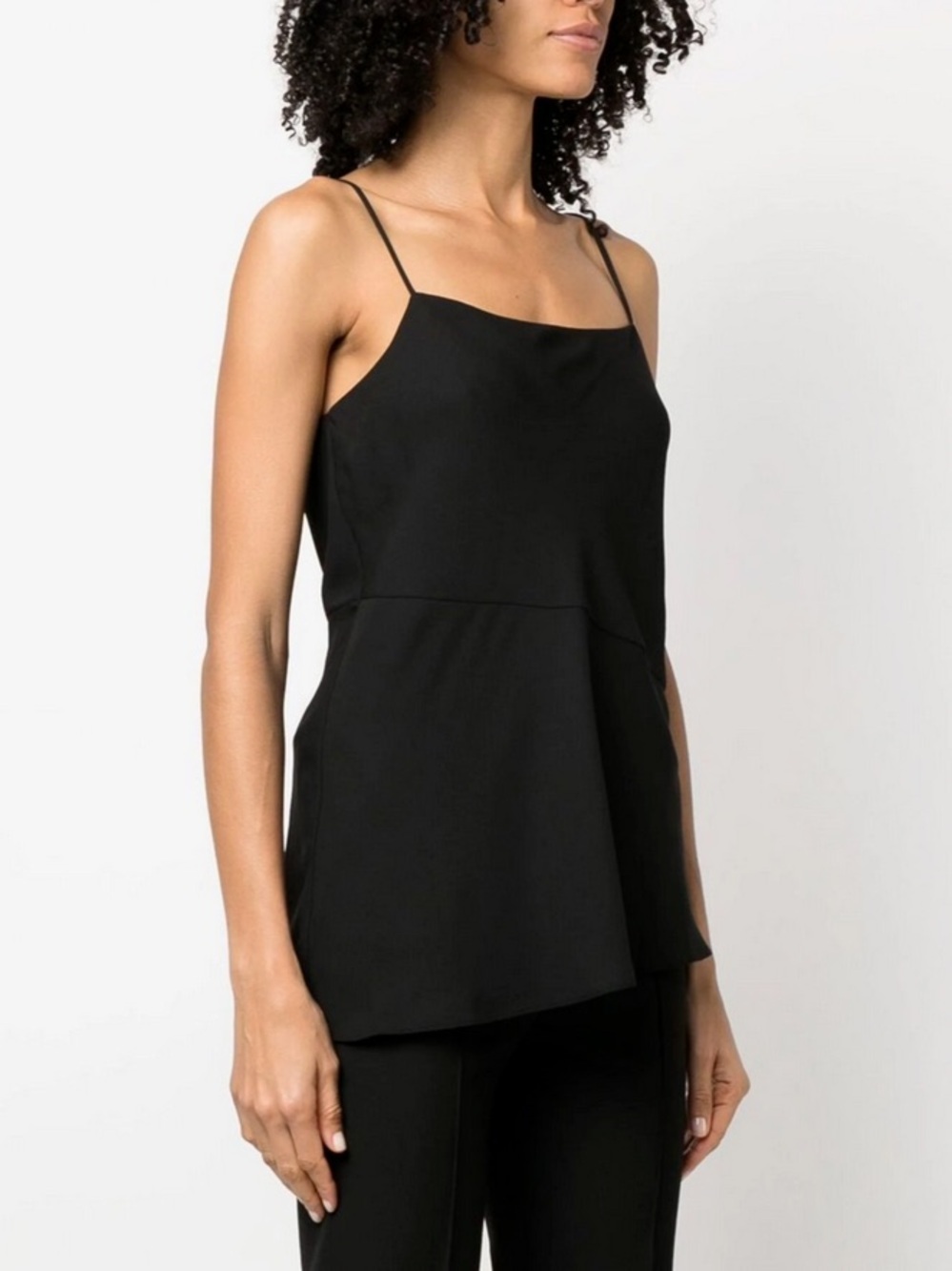 NWT Theory ‘Draped Slip Camisole’ in Black Polyester Size P = XS